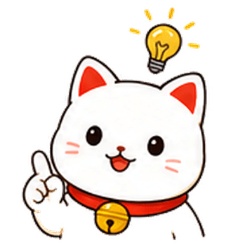 Mascot having an idea